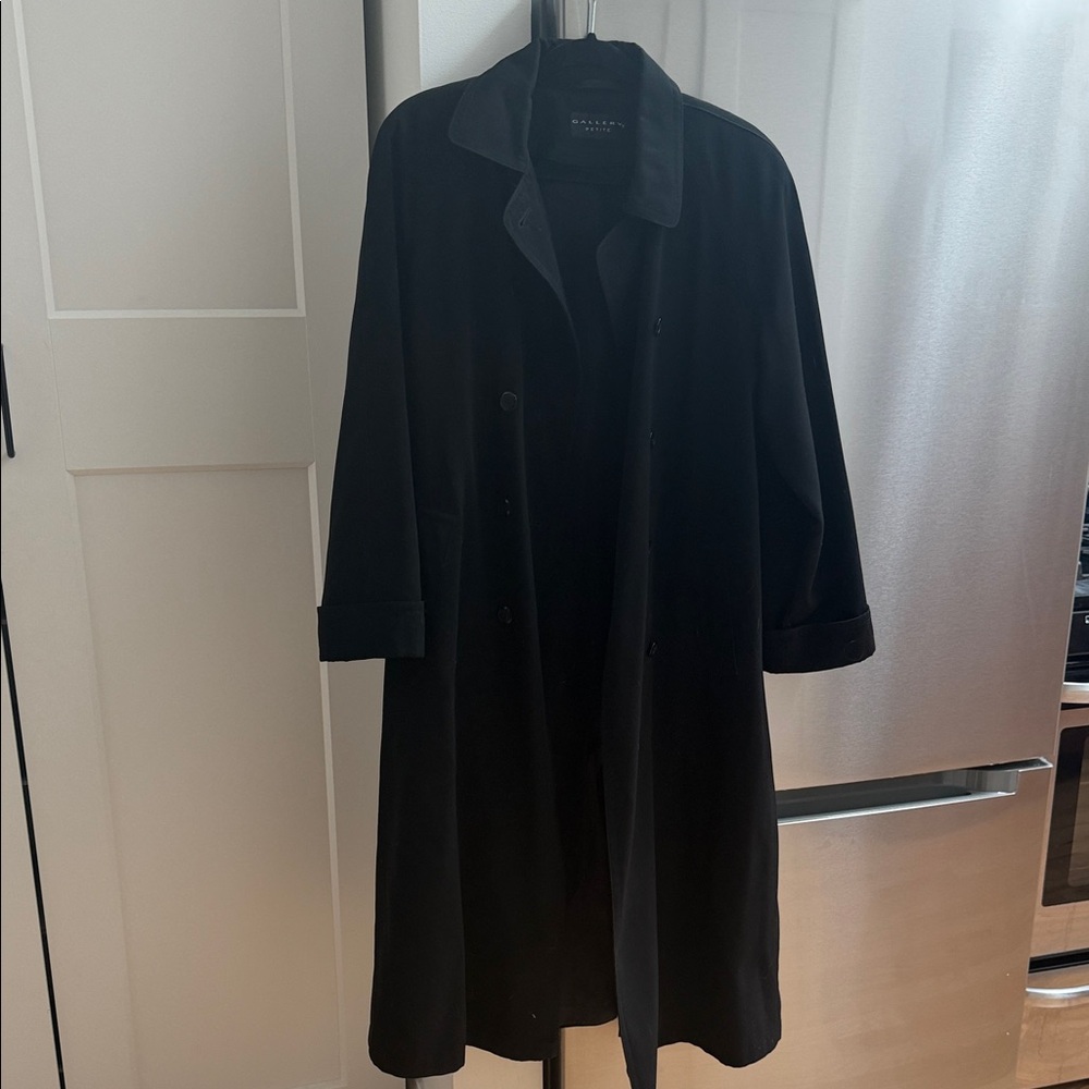 Gallery Classic Black Overcoat